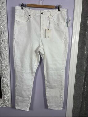 Good American Ultimate Sculpting White Skinny Jeans With Extra Stretch 20W